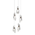 Hubbardton Forge 2023 Bronze Crystal Long Luma 5-Light Pendant