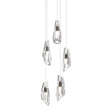 Hubbardton Forge 2023 Oil Rubbed Bronze Crystal Long Luma 5-Light Pendant