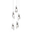 Hubbardton Forge 2023 Oil Rubbed Bronze Crystal Long Luma 5-Light Pendant