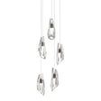 Hubbardton Forge 2023 Natural Iron Crystal Long Luma 5-Light Pendant