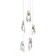 Hubbardton Forge 2023 Soft Gold Crystal Long Luma 5-Light Pendant