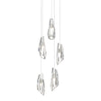 Hubbardton Forge 2023 Sterling Crystal Long Luma 5-Light Pendant