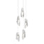 Hubbardton Forge 2023 Sterling Crystal Long Luma 5-Light Pendant