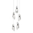 Hubbardton Forge 2023 Ink Crystal Long Luma 5-Light Pendant