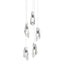 Hubbardton Forge 2023 Ink Crystal Long Luma 5-Light Pendant