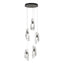 Hubbardton Forge 2023 Natural Iron Crystal Standard Luma 5-Light Pendant