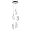 Hubbardton Forge 2023 Sterling Crystal Standard Luma 5-Light Pendant