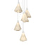 Hubbardton Forge 2023 White Spun Frost (SH) Long Mobius 5-Light Pendant