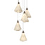 Hubbardton Forge 2023 Bronze Spun Frost (SH) Long Mobius 5-Light Pendant