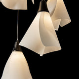 Hubbardton Forge 2023 Oil Rubbed Bronze Spun Frost (SH) Long Mobius 5-Light Pendant