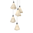 Hubbardton Forge 2023 Ink Spun Frost (SH) Long Mobius 5-Light Pendant