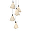Hubbardton Forge 2023 Ink Spun Frost (SH) Long Mobius 5-Light Pendant