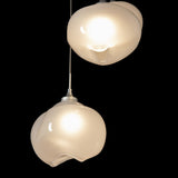 Hubbardton Forge 2023 Sterling Frosted Glass (FD) Long Ume 5-Light Pendant
