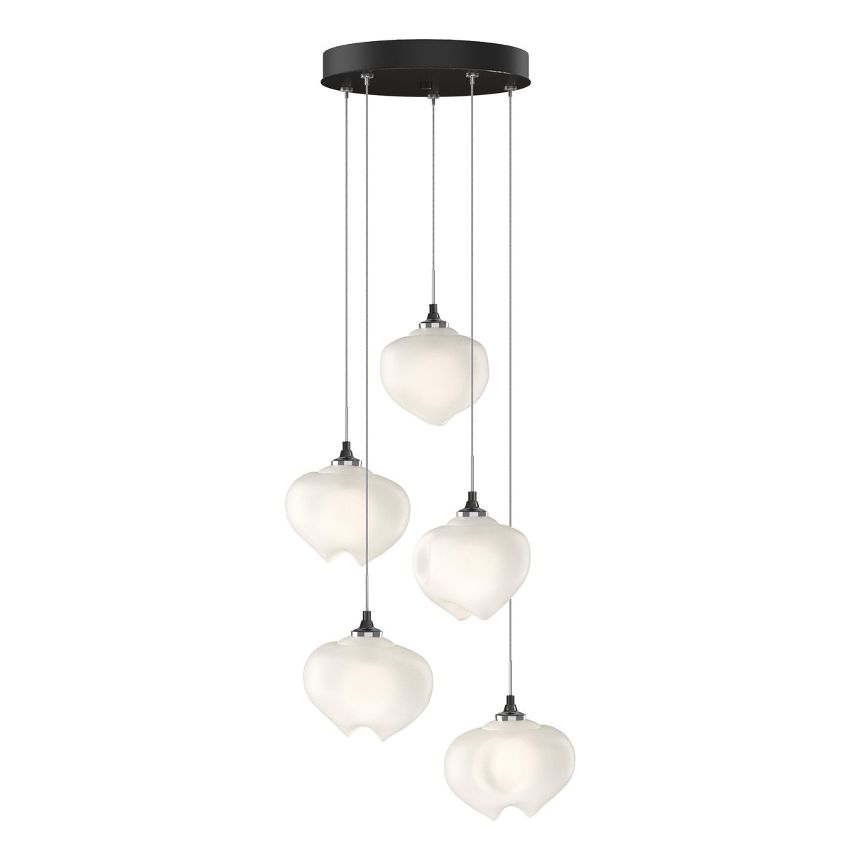 Hubbardton Forge 2023 Ink Frosted Glass (FD) Long Ume 5-Light Pendant