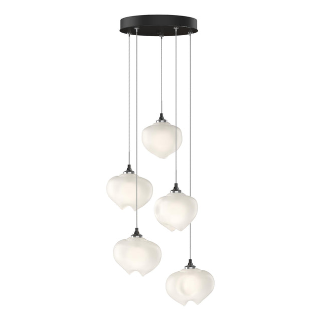 Hubbardton Forge 2023 Ink Frosted Glass (FD) Standard Ume 5-Light Pendant