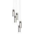 Hubbardton Forge 2023 Bronze Clear Glass (ZM) Long Exos Glass 5-Light Pendant