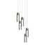 Hubbardton Forge 2023 Bronze Clear Glass (ZM) Long Exos Glass 5-Light Pendant