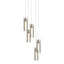 Hubbardton Forge 2023 Soft Gold Clear Glass (ZM) Long Exos Glass 5-Light Pendant