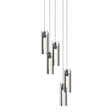Hubbardton Forge 2023 Ink Clear Glass (ZM) Long Exos Glass 5-Light Pendant