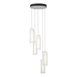 Hubbardton Forge 2023 White Opal Glass (GG) Standard Exos Glass 5-Light Pendant