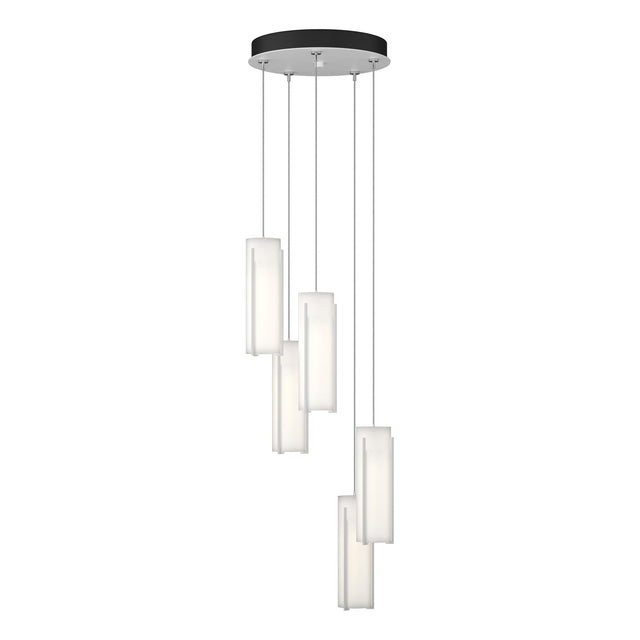 Hubbardton Forge 2023 White Opal Glass (GG) Standard Exos Glass 5-Light Pendant