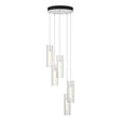 Hubbardton Forge 2023 White Clear Glass (ZM) Standard Exos Glass 5-Light Pendant