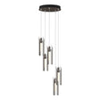 Hubbardton Forge 2023 Bronze Clear Glass (ZM) Standard Exos Glass 5-Light Pendant