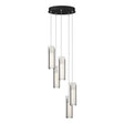 Hubbardton Forge 2023 Black Opal Glass (GG) Standard Exos Glass 5-Light Pendant