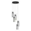 Hubbardton Forge 2023 Natural Iron Clear Glass (ZM) Standard Exos Glass 5-Light Pendant