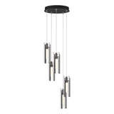Hubbardton Forge 2023 Natural Iron Clear Glass (ZM) Standard Exos Glass 5-Light Pendant