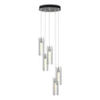 Hubbardton Forge 2023 Vintage Platinum Clear Glass (ZM) Standard Exos Glass 5-Light Pendant