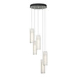 Hubbardton Forge 2023 Sterling Opal Glass (GG) Standard Exos Glass 5-Light Pendant
