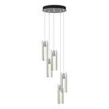 Hubbardton Forge 2023 Sterling Clear Glass (ZM) Standard Exos Glass 5-Light Pendant