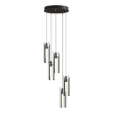 Hubbardton Forge 2023 Ink Clear Glass (ZM) Standard Exos Glass 5-Light Pendant