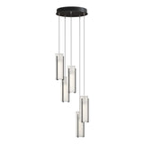 Hubbardton Forge 2023 Ink Opal Glass (GG) Standard Exos Glass 5-Light Pendant