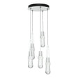 Hubbardton Forge 2023 White Clear Glass (ZM) Standard Link 5-Light Clear Glass Pendant