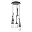 Hubbardton Forge 2023 Dark Smoke Clear Glass (ZM) Standard Link 5-Light Clear Glass Pendant
