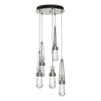 Hubbardton Forge 2023 Sterling Clear Glass (ZM) Standard Link 5-Light Clear Glass Pendant