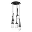 Hubbardton Forge 2023 Ink Clear Glass (ZM) Standard Link 5-Light Clear Glass Pendant