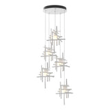Hubbardton Forge 2023 White Cast Glass (YC) Standard Tura 5-Light Frosted Glass Pendant