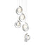 Hubbardton Forge 2023 White Opal Glass (GG) Long Riza 5-Light Pendant