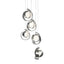 Hubbardton Forge 2023 Sterling Opal Glass (GG) Long Riza 5-Light Pendant