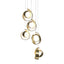 Hubbardton Forge 2023 Modern Brass Opal Glass (GG) Long Riza 5-Light Pendant