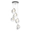 Hubbardton Forge 2023 White Opal Glass (GG) Standard Riza 5-Light Pendant