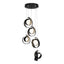 Hubbardton Forge 2023 Black Opal Glass (GG) Standard Riza 5-Light Pendant