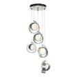 Hubbardton Forge 2023 Vintage Platinum Opal Glass (GG) Standard Riza 5-Light Pendant