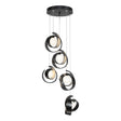 Hubbardton Forge 2023 Ink Opal Glass (GG) Standard Riza 5-Light Pendant