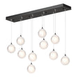 Hubbardton Forge 2023 Oil Rubbed Bronze Frosted Glass (FD) Standard Fritz Globe 10-Light Pendant