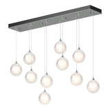 Hubbardton Forge 2023 Vintage Platinum Frosted Glass (FD) Standard Fritz Globe 10-Light Pendant