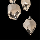 Hubbardton Forge 2023 White White Crystal (WP) Long Chrysalis 5-Light Small Crystal Pendant